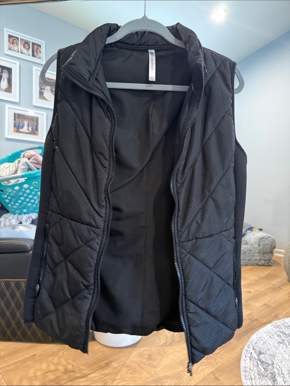 Black Quilted Women's Vest